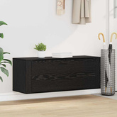 Szafka na buty z półką z drzwiami Czarny dąb 100 x 35 x 38 cm
