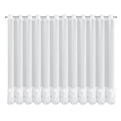 Firana Roses biała 350x160