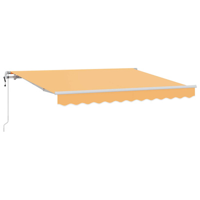 Markiza wysuwana piaskowy 600 × 300 cm Tkanina i aluminium