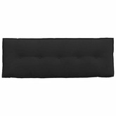 Poduszka na plecy Czarny 140 x 50 cm Tkanina mikrofibrowa
