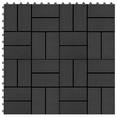 Płytka Tarasowa 11 pcs Czarny 30 x 30 cm