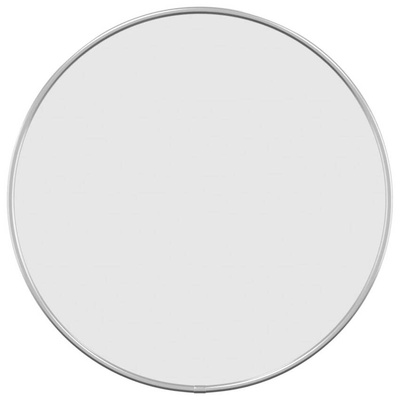 vidaXL Lustro ścienne, srebrne, Ø 40 cm, okrągłe