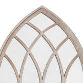 vidaXL Lustro ogrodowe, piaskowe, 100x45 cm, żelazne