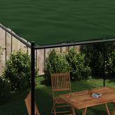 Altana 4 x 3,98 x 2,67 m zielony Poliester i Stal