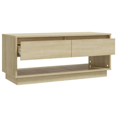 vidaXL Szafka pod TV, dąb sonoma 102x41x44 cm, materiał drewnopochodny