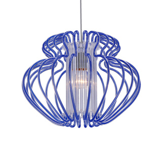 Lampa wisząca niebieska 52cm Imperia 31-36561