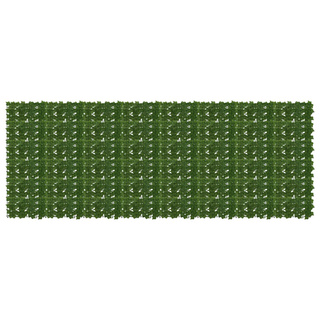 Parawan balkonowy z liśćmi zielony 400 x 150 cm