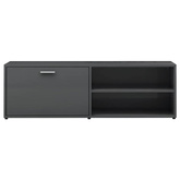 vidaXL Szafka pod TV, szara na wysoki połysk, 120x34x37 cm