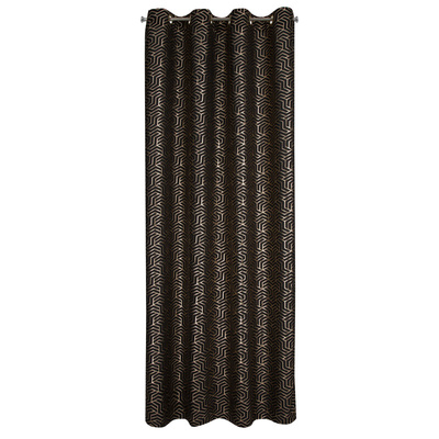 Zasłona Semi czarna 140x250
