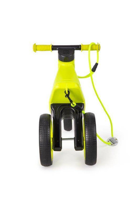 FWRider Super Sport 515760 Kolor: Lime / Limonkowy z zielonymi felgami Rowerek biegowy Jeździk 2w1 Ciche koła + Pasek do noszenia dla Rodzica