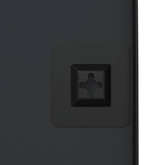 vidaXL Lustro ścienne, czarne, 50x80 cm, prostokątne