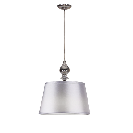 Prima lampa wisząca chromowy 1x60 e27 Abażur srebrny