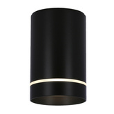 Lampa sufitowa tuba natynkowa czarna GU10 metalowa