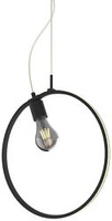 Lampa wisząca SKIROS czarny ring – minimalistyczna lampa w kształcie koła LED 4000K z E27
