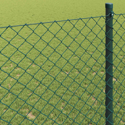 Ogrodzenie łańcuchowe 25 x 1,6 m Stal zielony