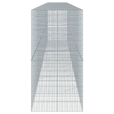 Kosz gabionowy z pokrywą, 900x100x200 cm, galwanizowane żelazo
