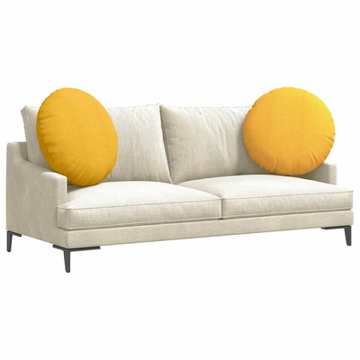 Poduszki na siedziska 2 pcs Jasnożółty ? 80 cm