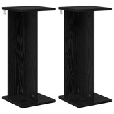 Stojak na rośliny 2 pcs Czarny Dąb 25 x 25,5 x 60,5 cm