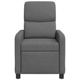 Fotel recliner ciemnoszary Poliester