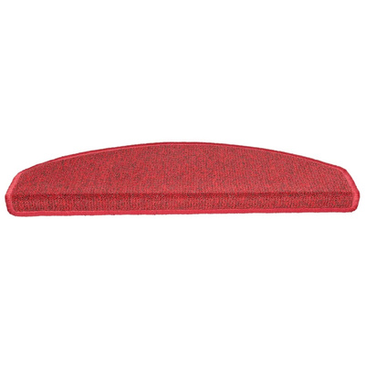 Maty na schody 10 szt. 65x24x4 cm Czerwone Półokrągłe Duże