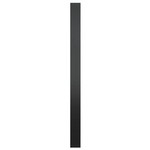 vidaXL Lustro ścienne, czarne, 40 cm