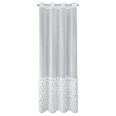 Firana Roses biała 140x250