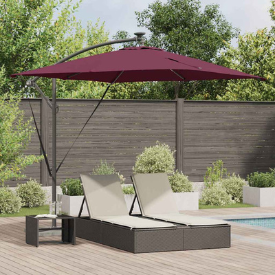 Parasol plażowy Bordeaux Czerwony 249 x 249 x 250 cm