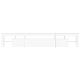 vidaXL Szafka pod TV z oświetleniem LED, biała, 230x36,5x40 cm