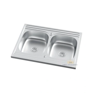 Zlewozmywak stalowy nakładany FIDELIS satyna/inox