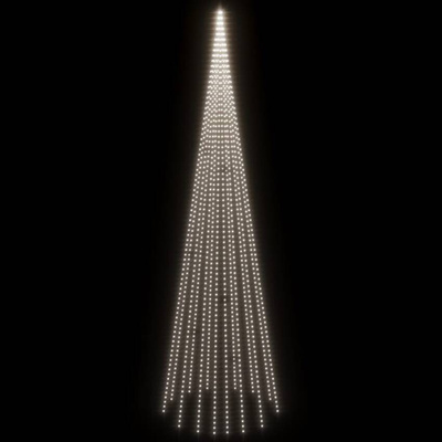 vidaXL Choinka do montażu na maszcie, 1134 zimnych białych LED, 800 cm