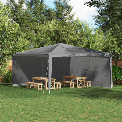 Ściana boczna namiotu na imprezy 2 pcs Jasnoszary 400 x 195 cm