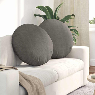 Poduszki na siedziska 2 pcs Jasnoszary ? 80 cm
