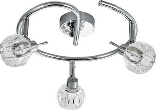 Lampa sufitowa spirala 3X40W G9 chrom BOMBOLA 98-70326