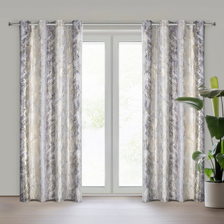 Zasłona Sofi srebrna 135x250
