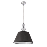 Lampa wisząca z abażurem Aral czarna nowoczesna do salonu i jadalni E27