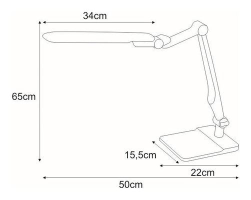 Lampka biurkowa K-BL1207 CZARNY z serii MICA