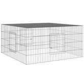 Klatka dla królika, 110x110x55 cm, galwanizowane żelazo