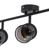 Lampa sufitowa kawowe złoto klosz bursztyn 3xE14 Canabera Candellux 93-82541