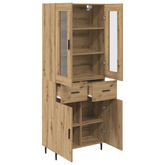 Highboard 2 szt. Dąb rzemieślniczy 69,5 x 34 x 180 cm