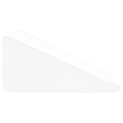 Poduszka na nogi Gładki Biały 60 x 50 x 30 cm Pianka z pamięcią