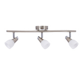 Lampa ścienna listwa 3X40W G9 nikiel chrom biały SELIA 93-69993