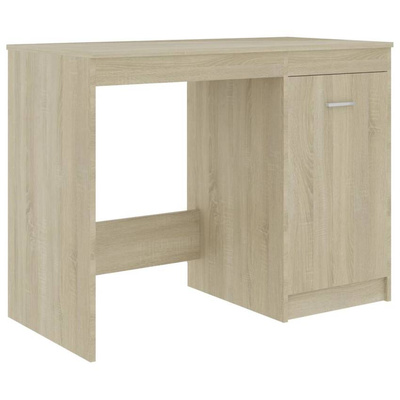 vidaXL Biurko, dąb sonoma, 100x50x76 cm, materiał drewnopochodny