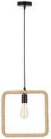 Quadro lampa wisząca czarny+beżowy 1x40W E27