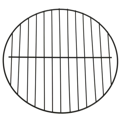 vidaXL Palenisko i grill 2-w-1, z pogrzebaczem, 59x59x60 cm, stal