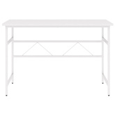 vidaXL Biurko komputerowe, białe, 105x55x72 cm, MDF i metal