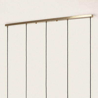 Lampa Wisząca szklane Kule Złota Abruzzo Dante 5xE27
