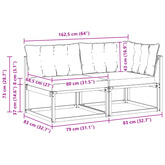 7 szt. Modułowa sofa na zewnątrz Lite Drewno Akacji Naturalny