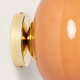 Kinkiet szklany czaerwony E14 Abruzzo Sfero