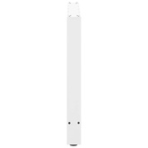 Nogi do stołu jadalnego białe 2 szt. 100x(72-73) cm stal