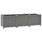 Donica do podwyższonej rabaty, 120x40x38 cm, polipropylen